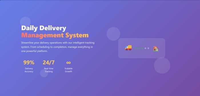 Daily Delivery Management System - Web application for managing daily deliveries
