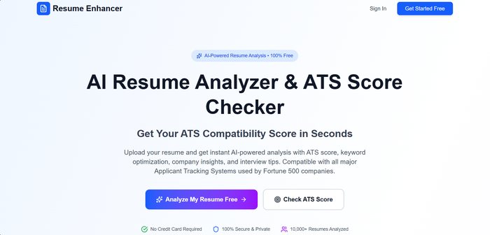 Resume Analyser - AI-powered resume analysis and optimization tool